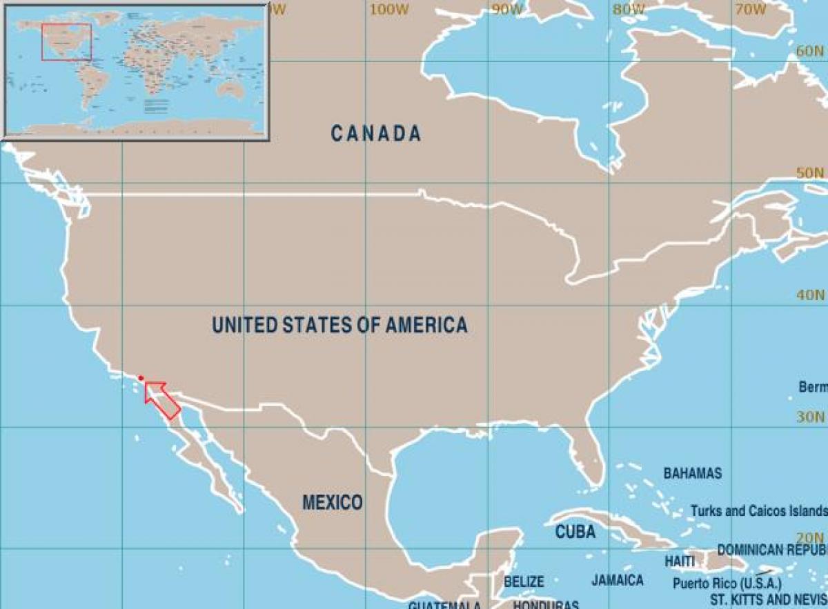 ЛА на карте США 