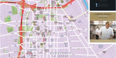 Карта центра города Лос-Анджелес 