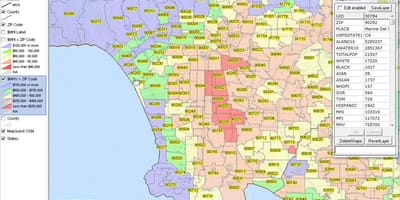 Лос-Анджелес индекс карта