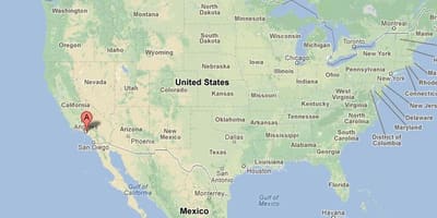 Лос-Анджелес на карте США 