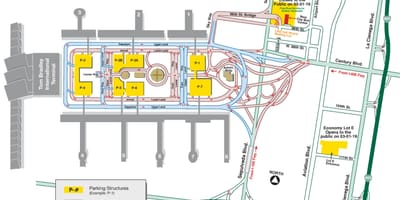 Лос-Анджелес LAX на карте