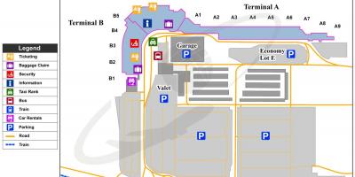 Карта аэропорт Боб Хоуп 