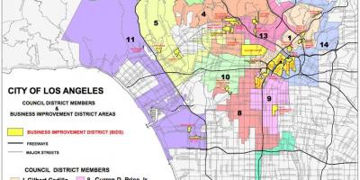 Совет Лос-Анджелеса район на карте
