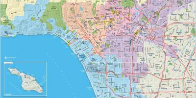 Карта Беверли-Хиллз Лос-Анджелес