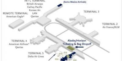 Карта лакса карте авиакомпании Аляска 