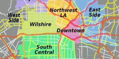 Карта центральной Лос-Анджелес